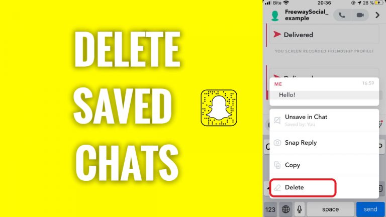 How To Delete Saved Chats On Snapchat FreewaySocial