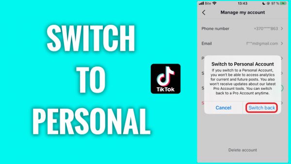 How To Switch Back To Personal Account On TikTok FreewaySocial