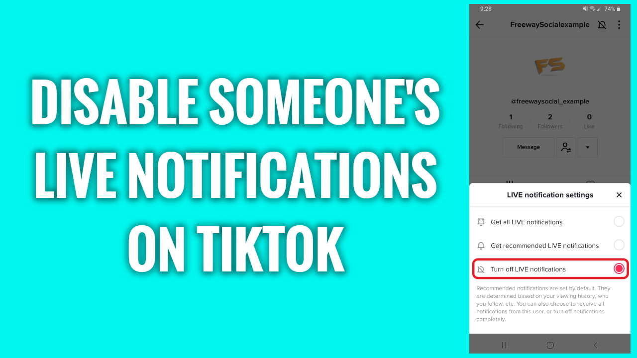 How To Disable Someone s Live Notifications On TikTok FreewaySocial