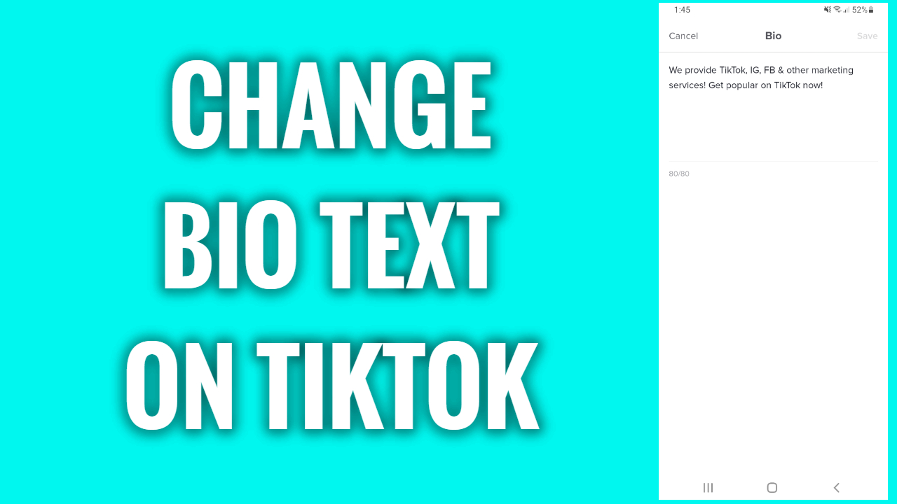 How To Change Bio Text On TikTok FreewaySocial