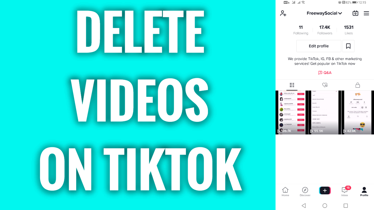  C mo Eliminar V deos En TikTok FreewaySocial